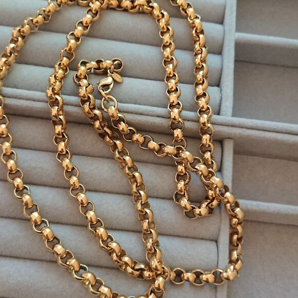 Monet Long Rolo Chain Necklace 36" - Picture 5 of 12